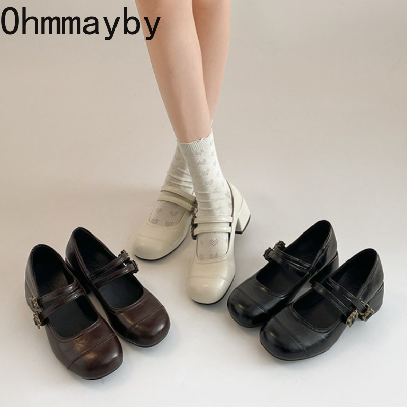 Vintage Outdoor Fashion - Vintage salto grosso feminino mary jane