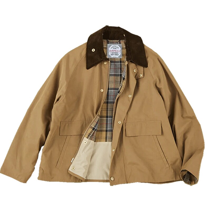 Vintage Windbreaker Nylon - Jaqueta Corta-Vento Japonesa Padrão Reforçada para