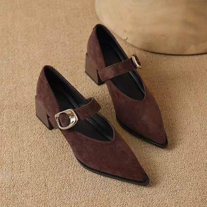 Vintage Fashion Dresses - Sapatos de salto alto estilo Mary