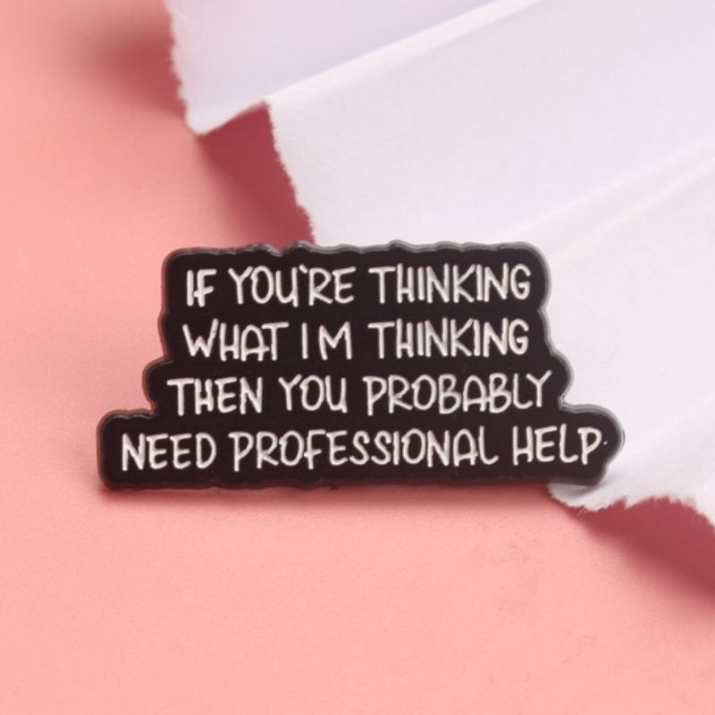 Vintage Fashion Quotes - Pino de esmalte humorístico engraçado vintage