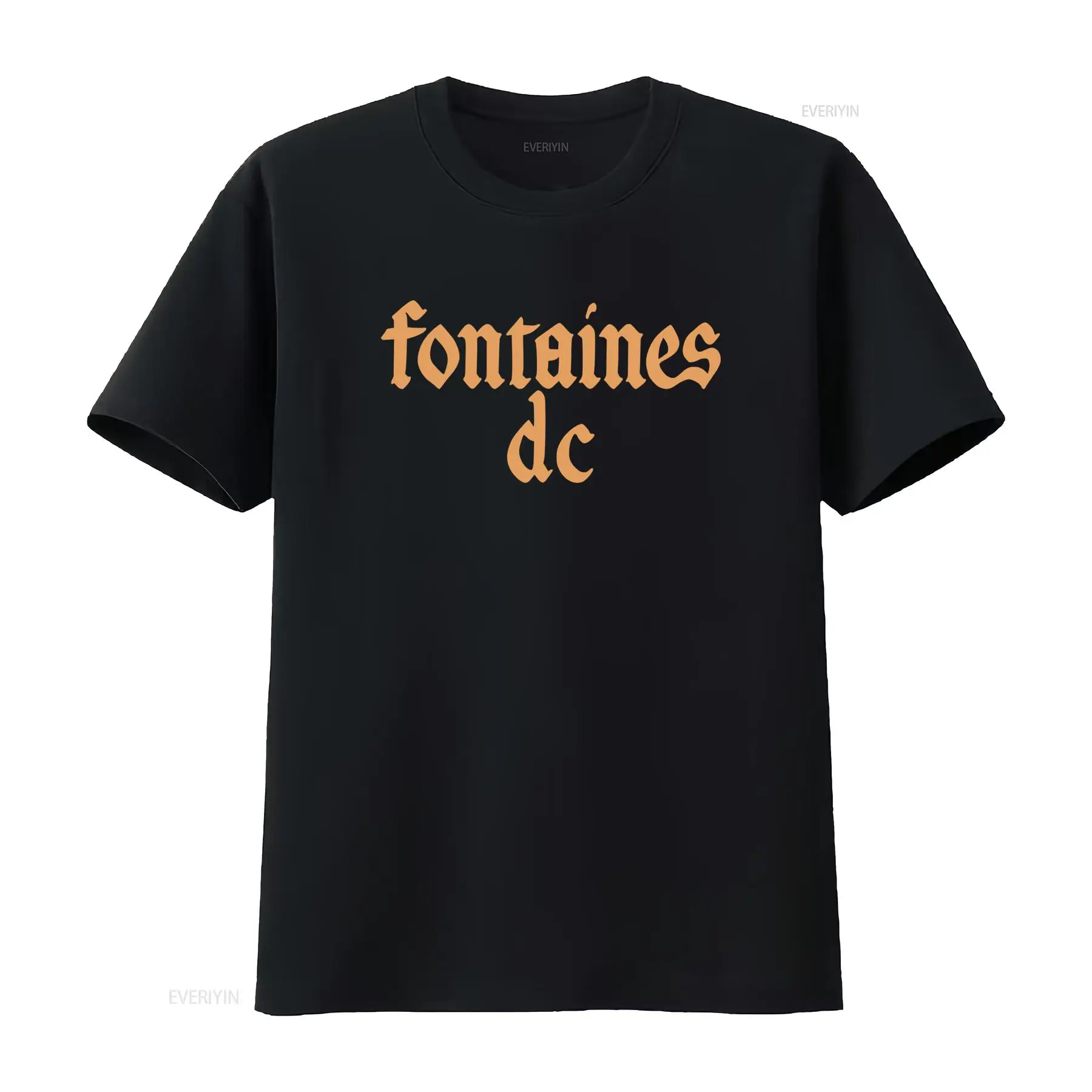 Camiseta preta 'Gothic Logo' d - Vintage Fashion Jersey avaliação e preço