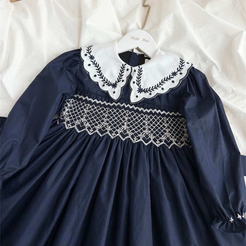 Vestido Vintage Azul Escuro Bo - Vintage Fashion La avaliação e preço