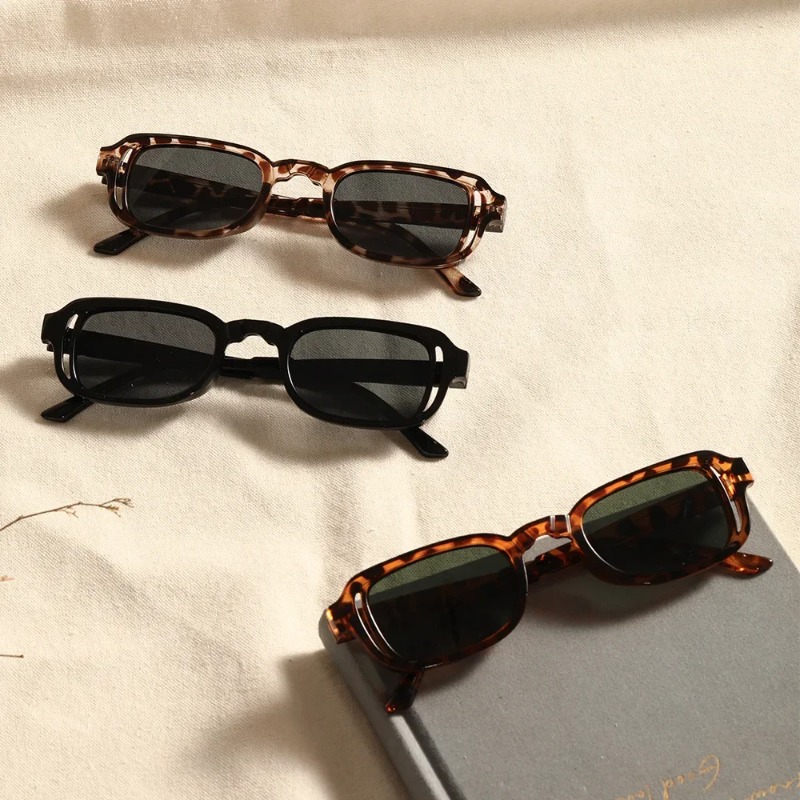 Óculos de Sol Retangulares Lux - Vintage Fashion Enthusiasts avaliação e preço