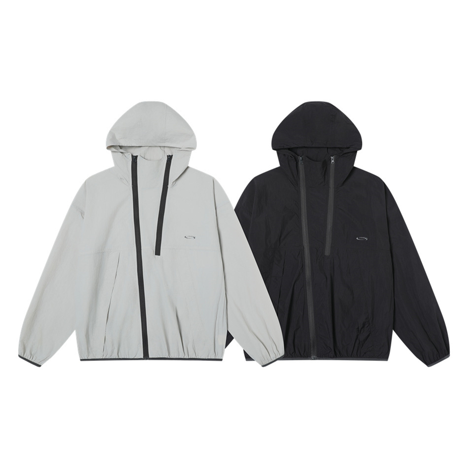 Vintage com capuz blusão dos h - Vintage Windbreaker Nylon avaliação e preço